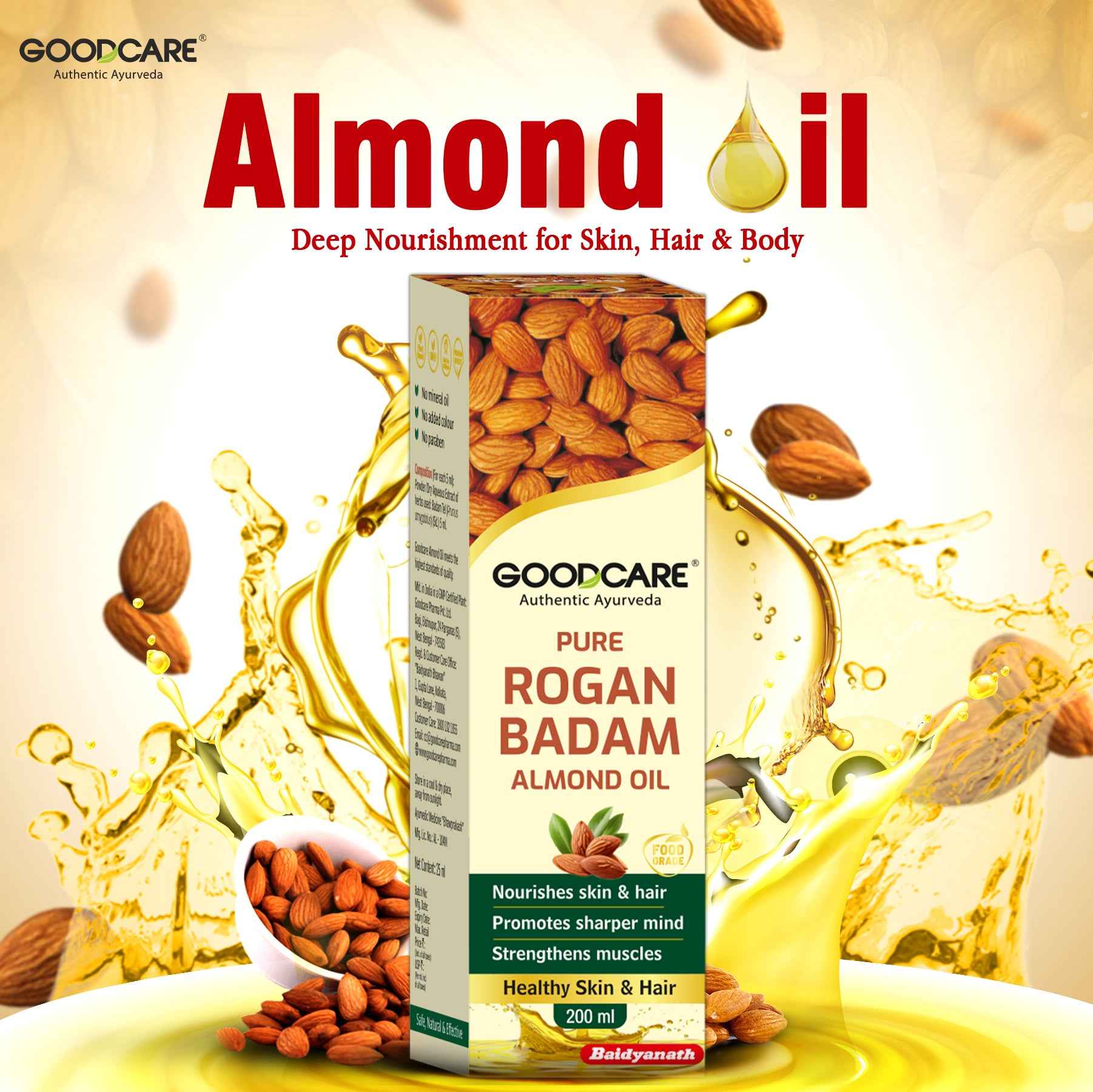 Goodcare Rogan Badam-Natural Sweet Almond Oil