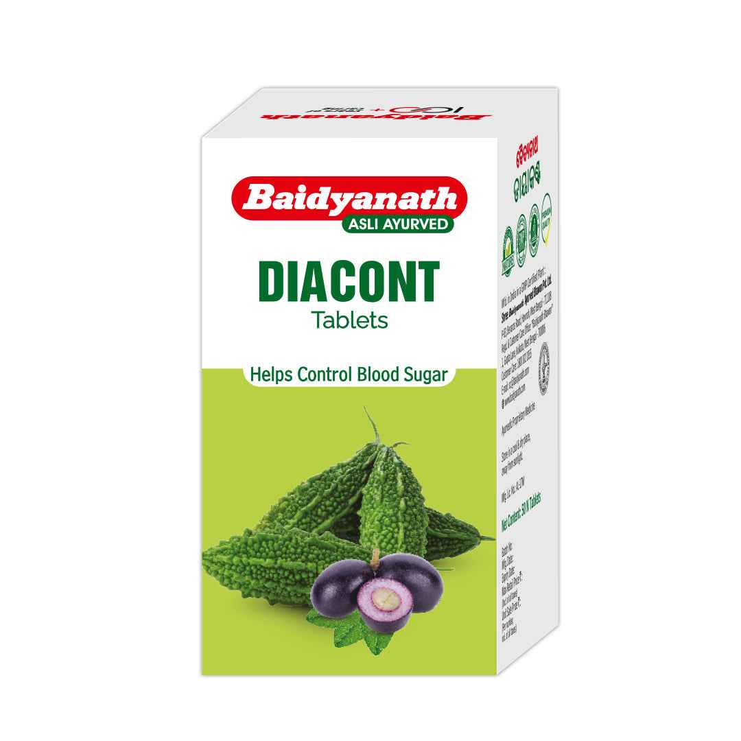 Baidyanath Diacont- Controls Blood Sugar - 50 Tabs