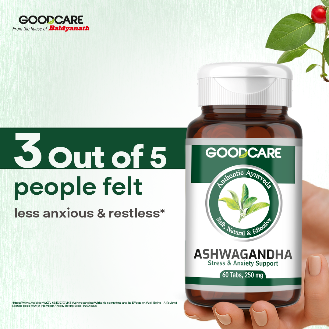 Goodcare Ashwagandha - 60 Tablets For Natural Stress Relief