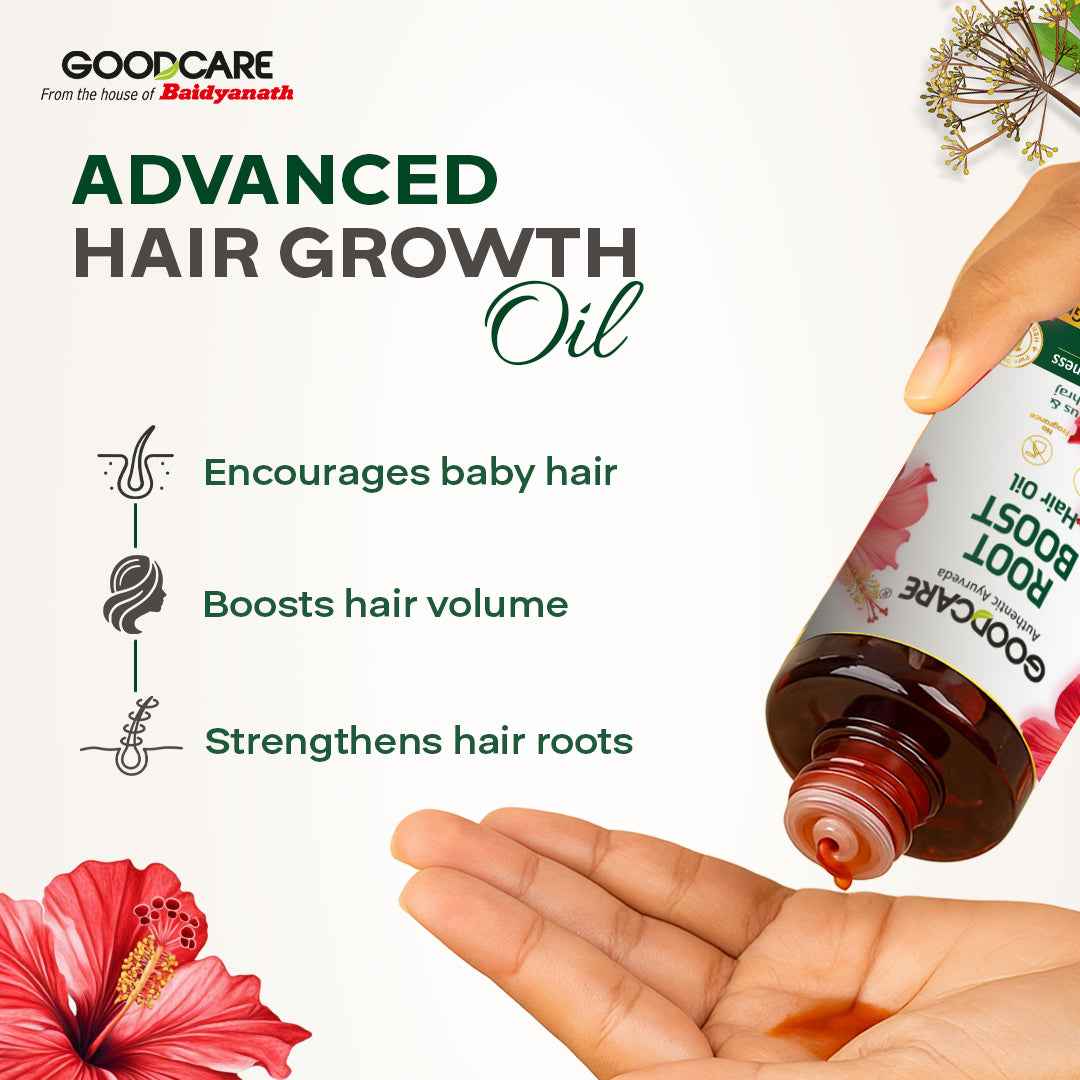 Goodcare Root Boost Hair Oil – With Hibiscus & Bhringraj - 100 ml