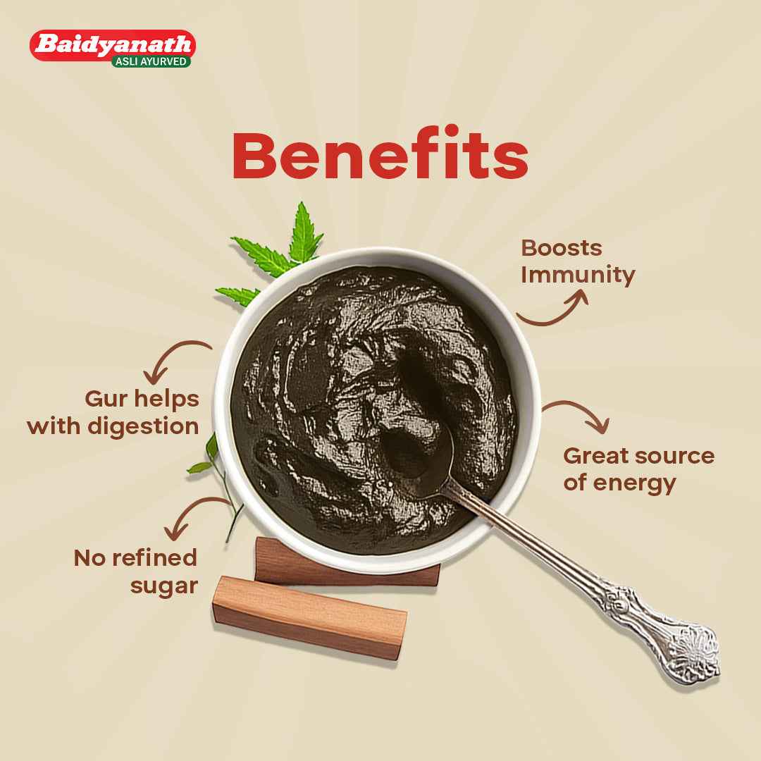 Chyawanprash Jaggery for Better Immunity, Strength & Digestive Health - 900g