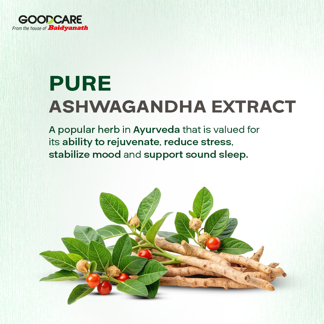 Goodcare Ashwagandha - 60 Tablets For Natural Stress Relief