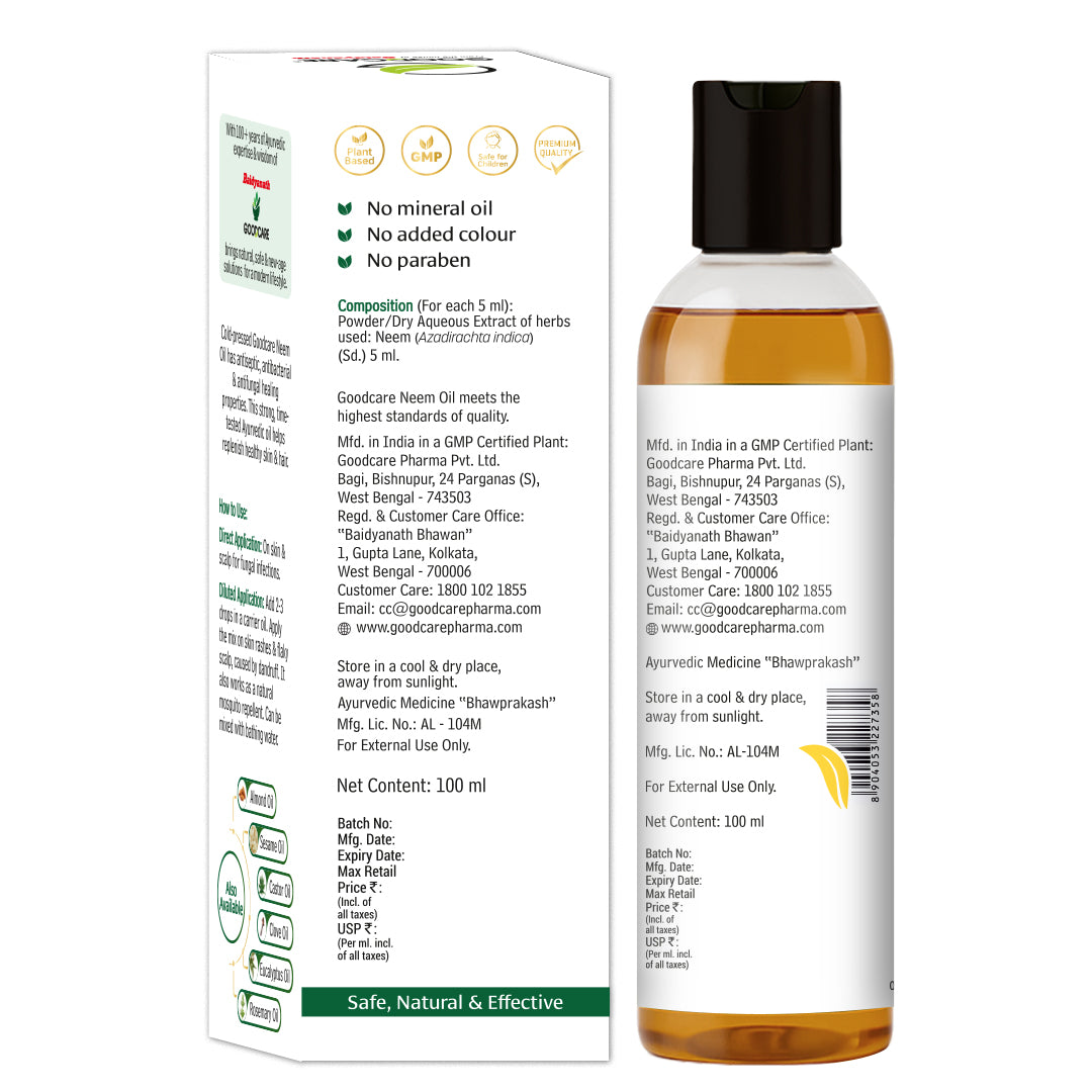 Goodcare Pure Natural Cold Pressed Neem Oil