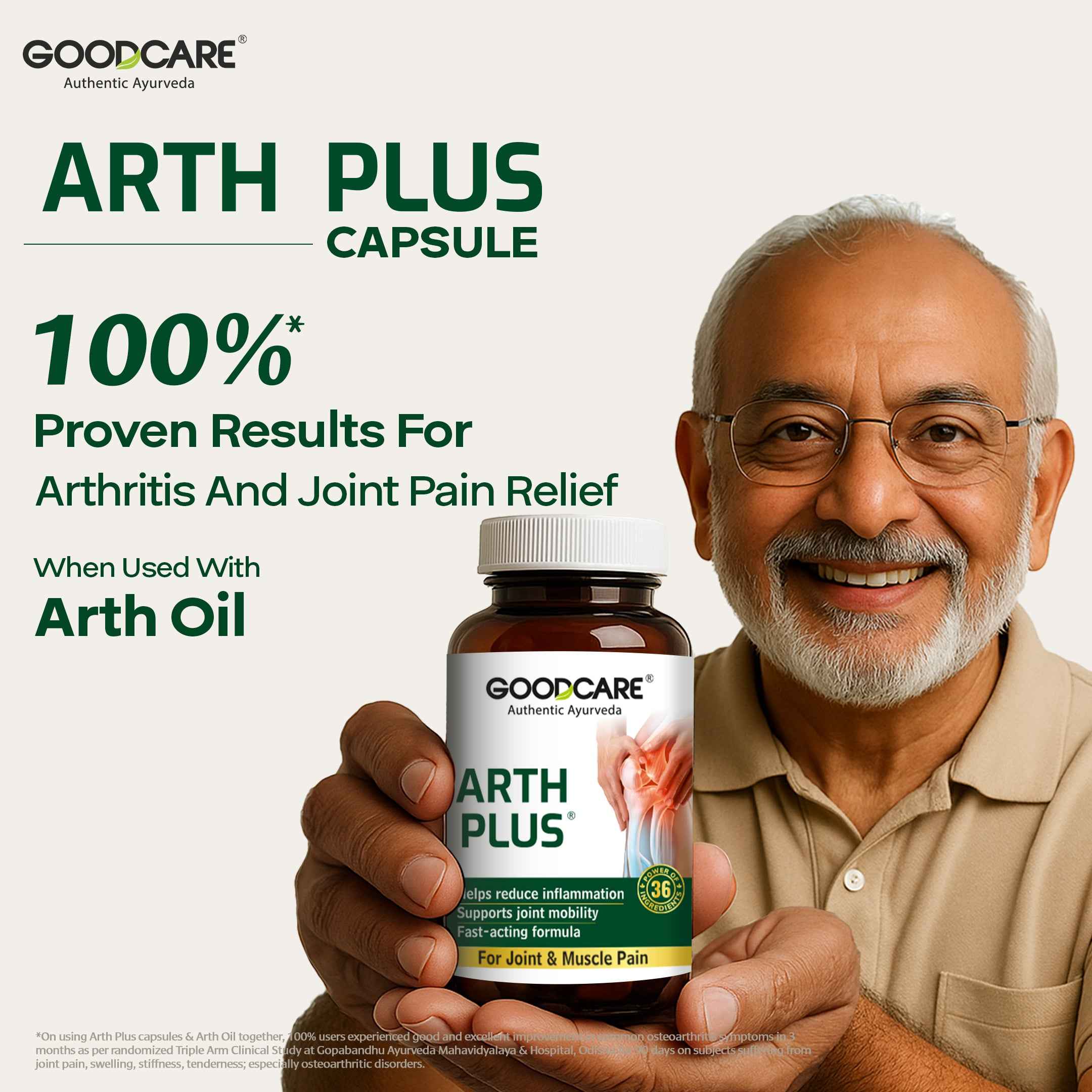 Pain Relief Arth Oil & Arth Plus Capsule Combo