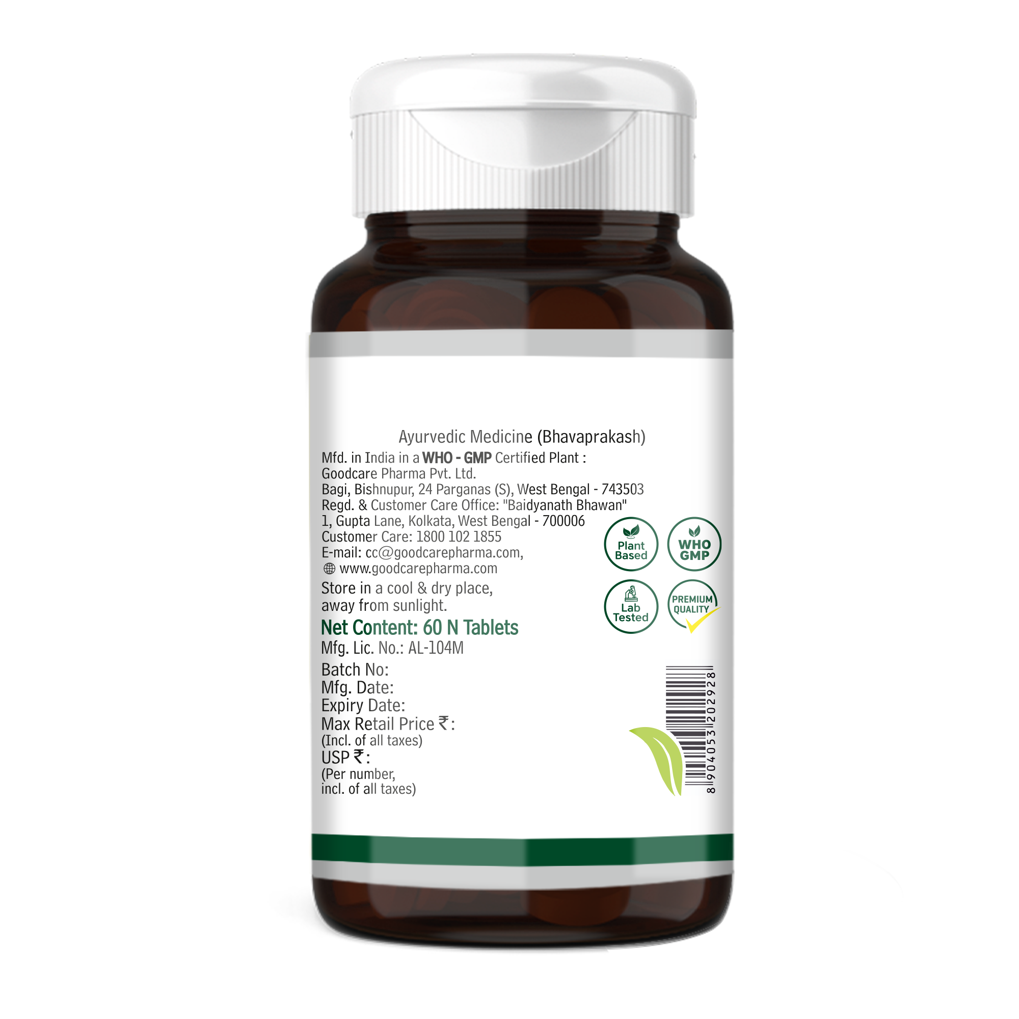 Goodcare Shatavari 60 Tablets For Women’s Strength, Energy, Immunity and Reproductive Health