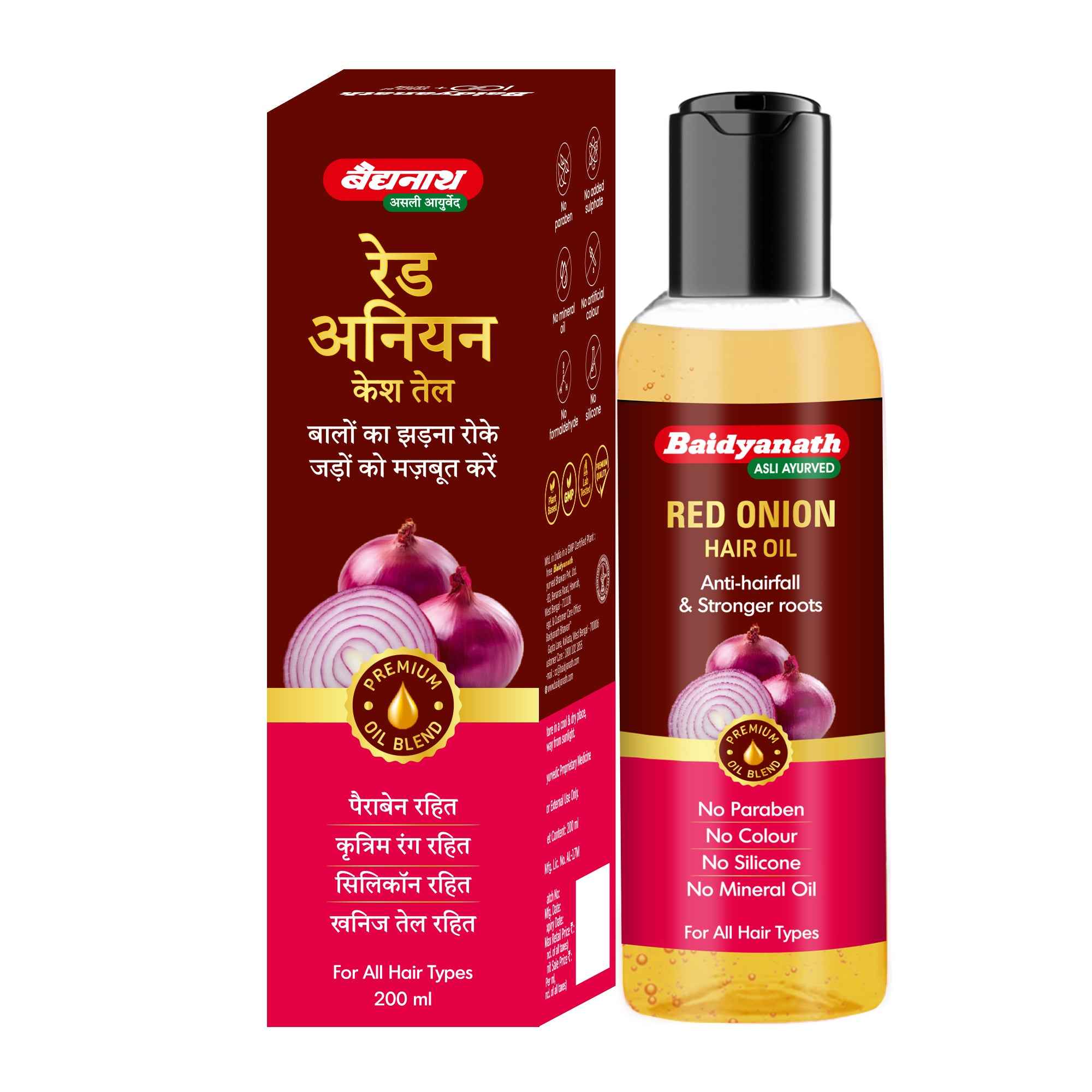 Baidyanath Red Onion Hair Oil - 200ml