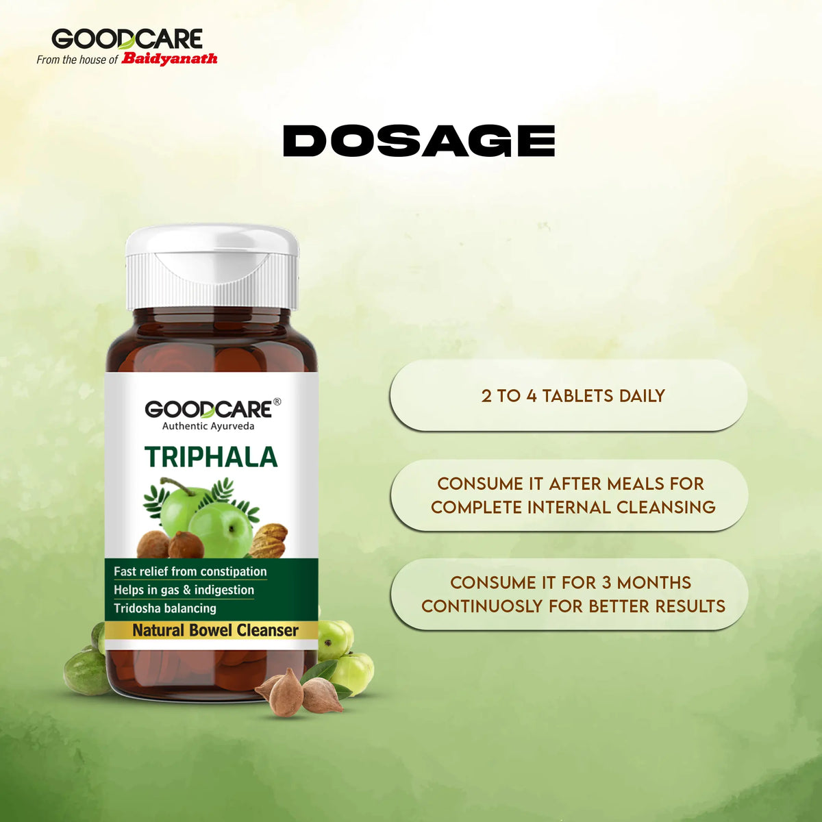 Goodcare Triphala Tablets | 60 Tab
