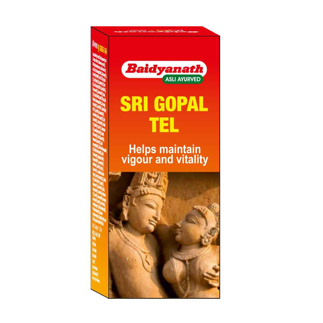 Baidyanath Sri Gopal Tel 50 ml | Classical Ayurvedic Oil for Strength, Vigour, Vitality & Mental Clarity