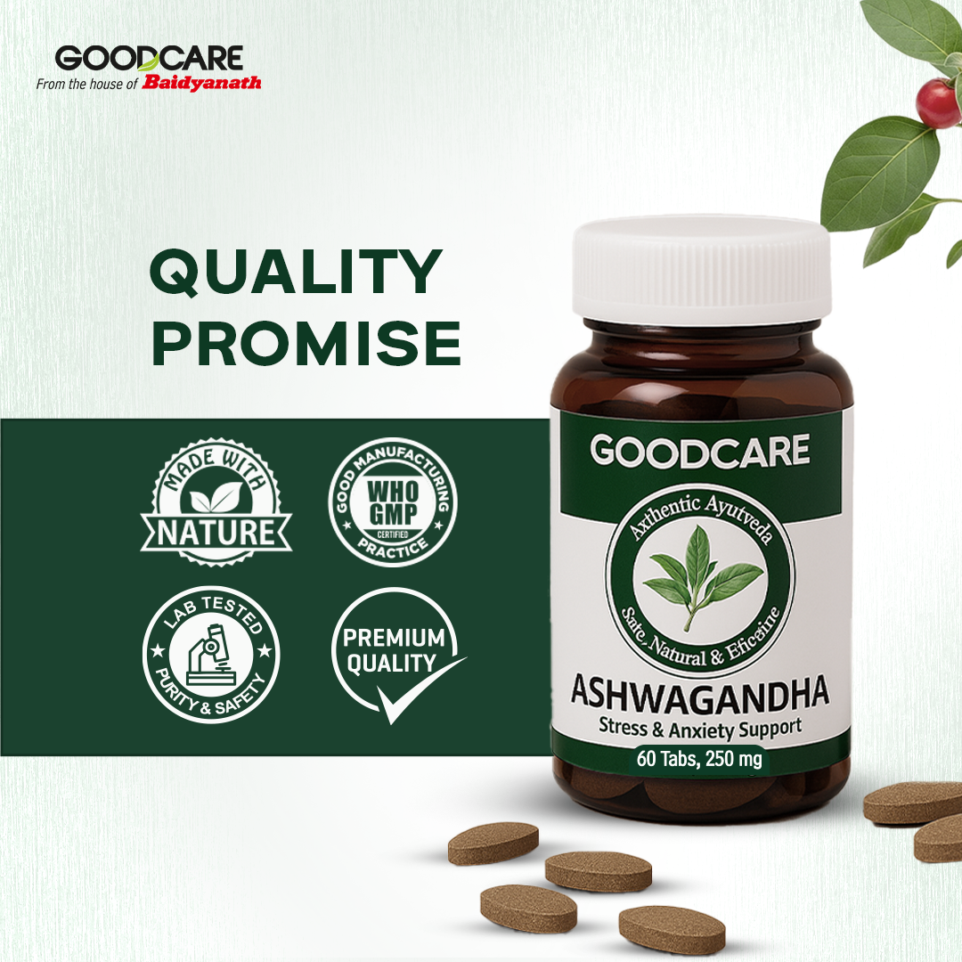 Goodcare Ashwagandha - 60 Tablets For Natural Stress Relief