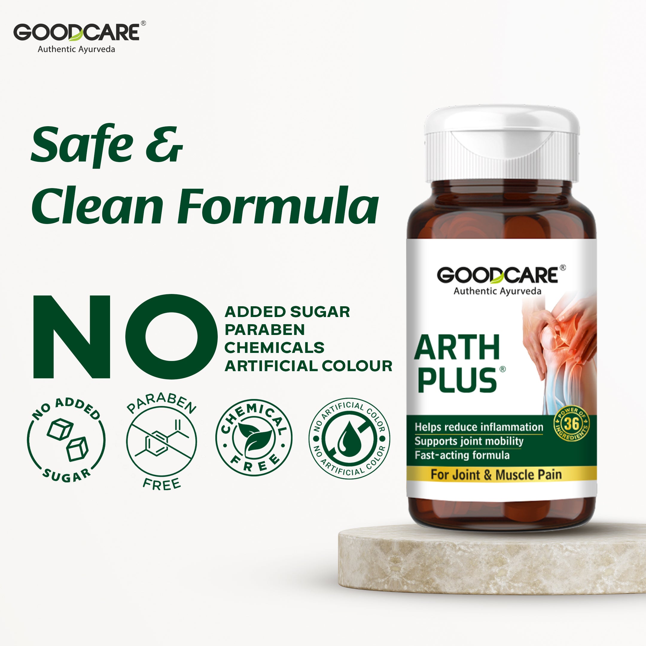 Goodcare Arth Plus – Fast-Acting Relief for Joint & Muscle Pain - 60 Capsules