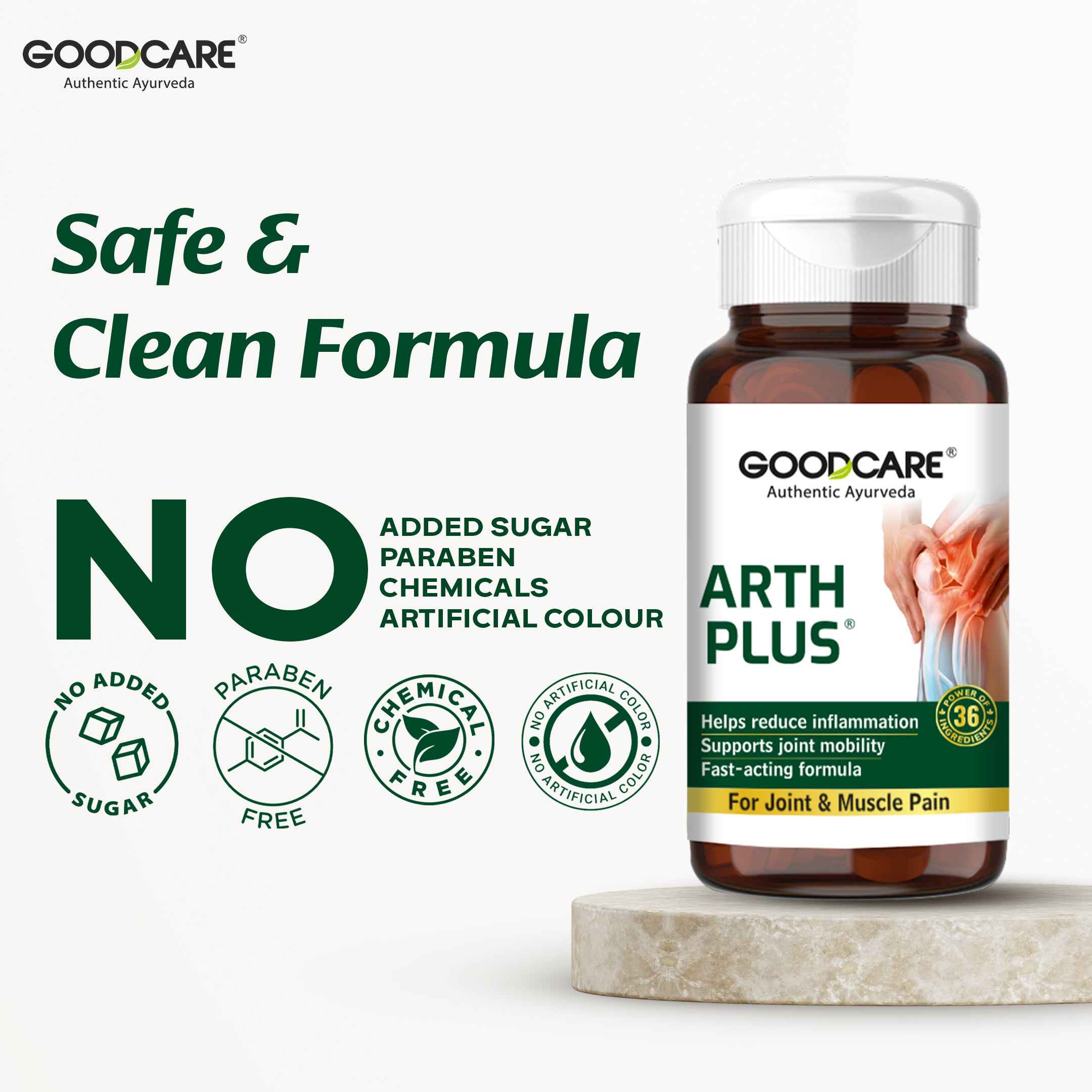 Goodcare Arth Plus – Fast-Acting Relief for Joint & Muscle Pain - 60 Capsules