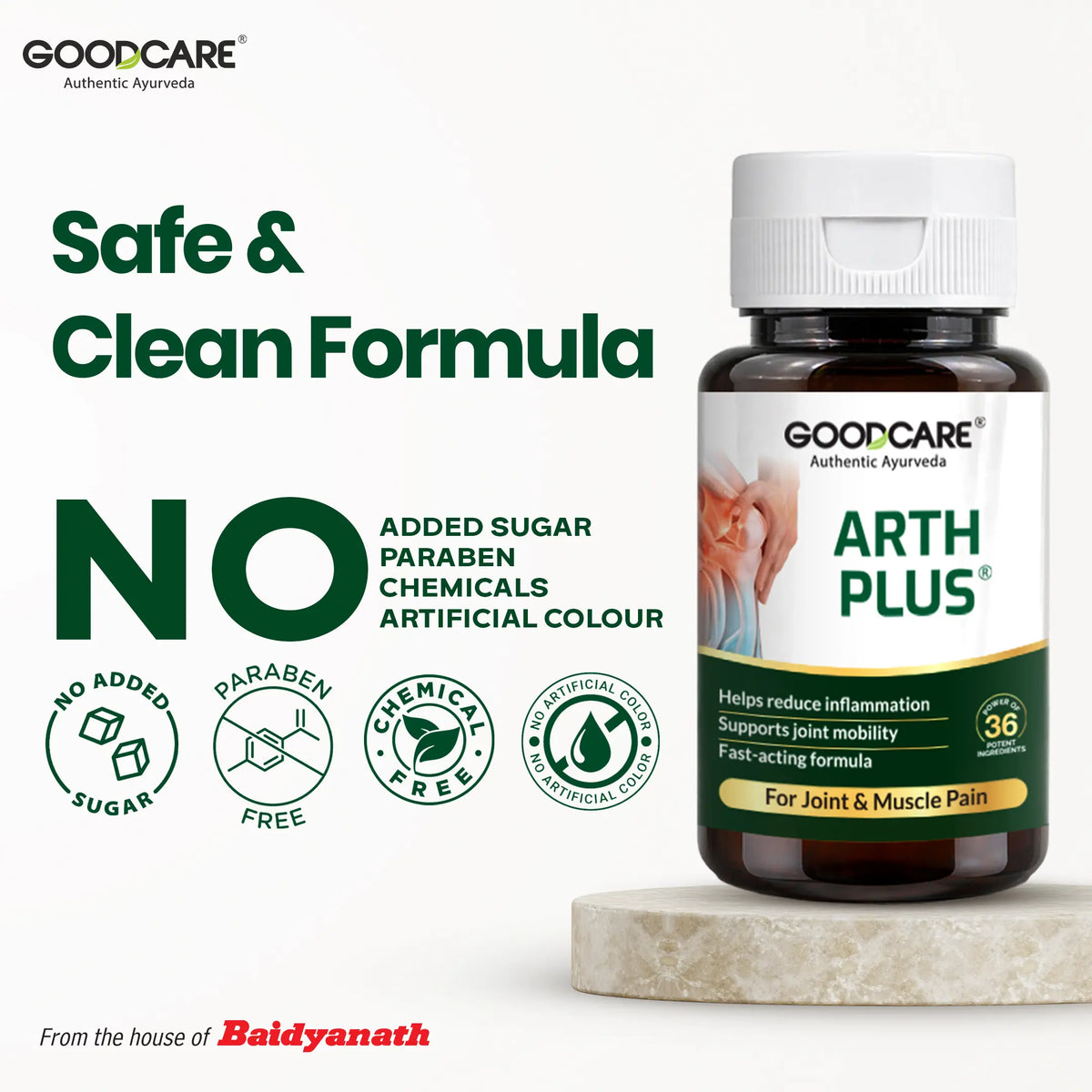 Goodcare Arth Plus – Fast-Acting Relief for Joint & Muscle Pain - 60 Capsules
