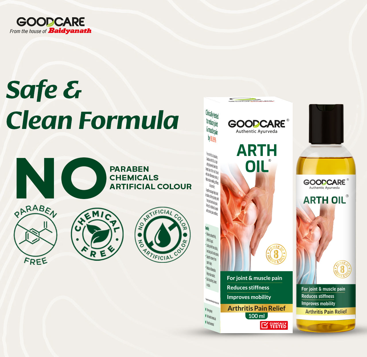 Goodcare Arth Oil An Ayurvedic Pain Relief Oil - 100ml