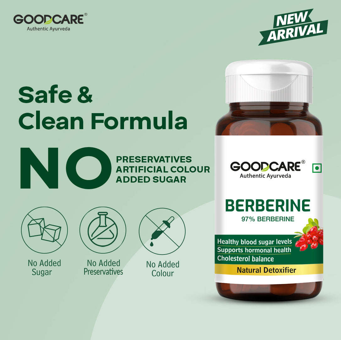 Goodcare Berberine 60 Capsules – Natural Support for Blood Sugar, Cholesterol & Metabolic Health
