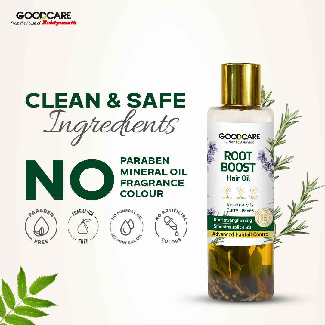 Goodcare Root Boost Hair Oil – Enriched with Rosemary & Curry Leaves - 100 ml