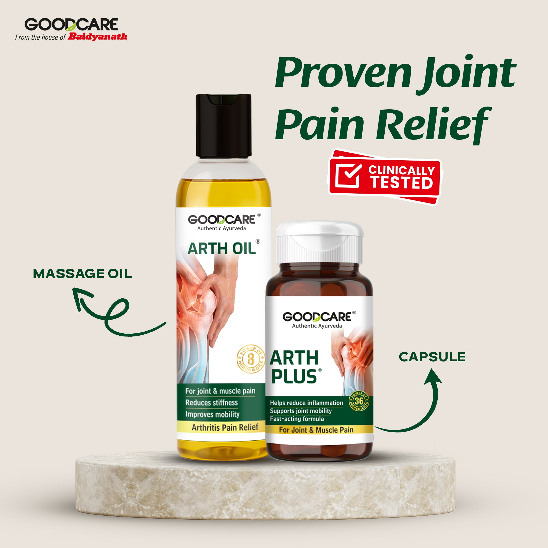 Goodcare Arth Oil An Ayurvedic Pain Relief Oil - 100ml