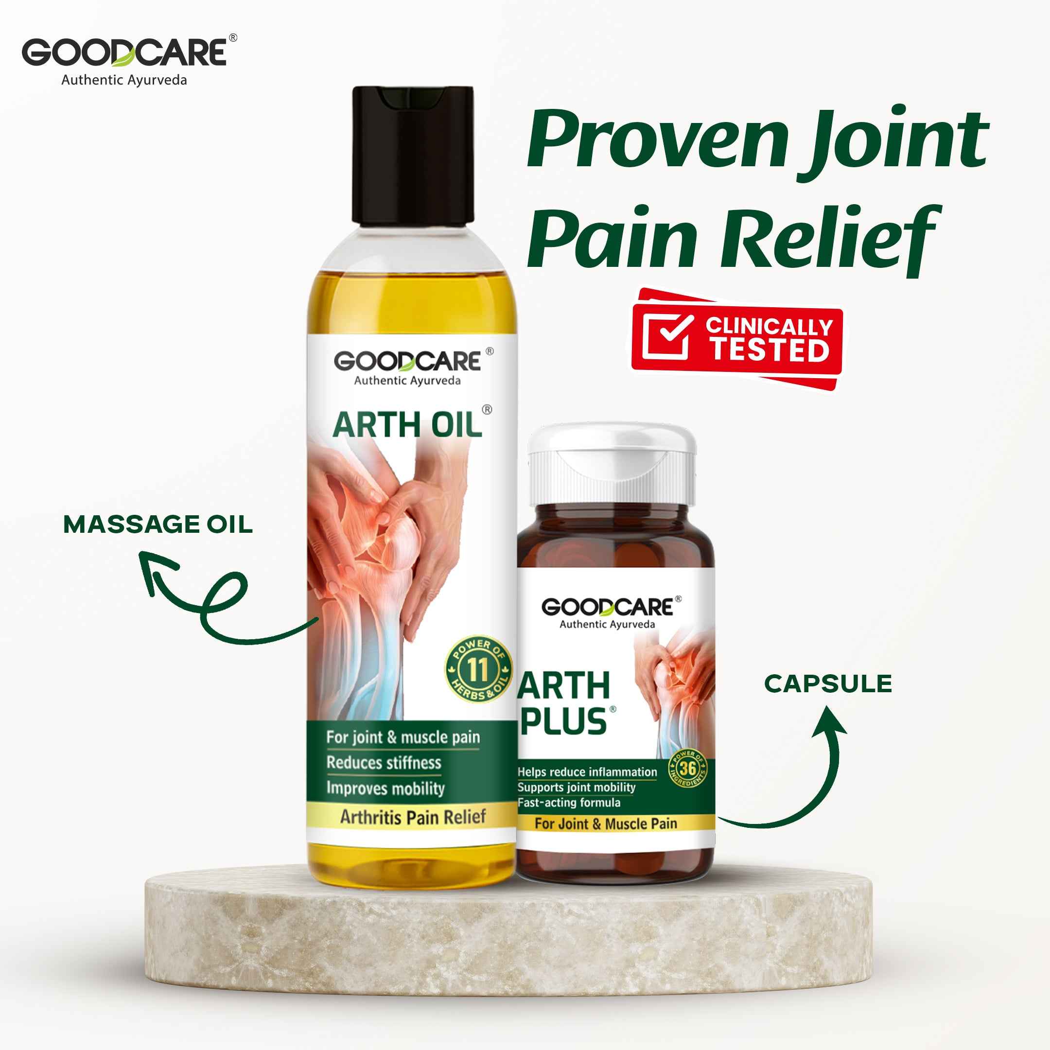 Goodcare Arth Plus – Fast-Acting Relief for Joint & Muscle Pain - 60 Capsules