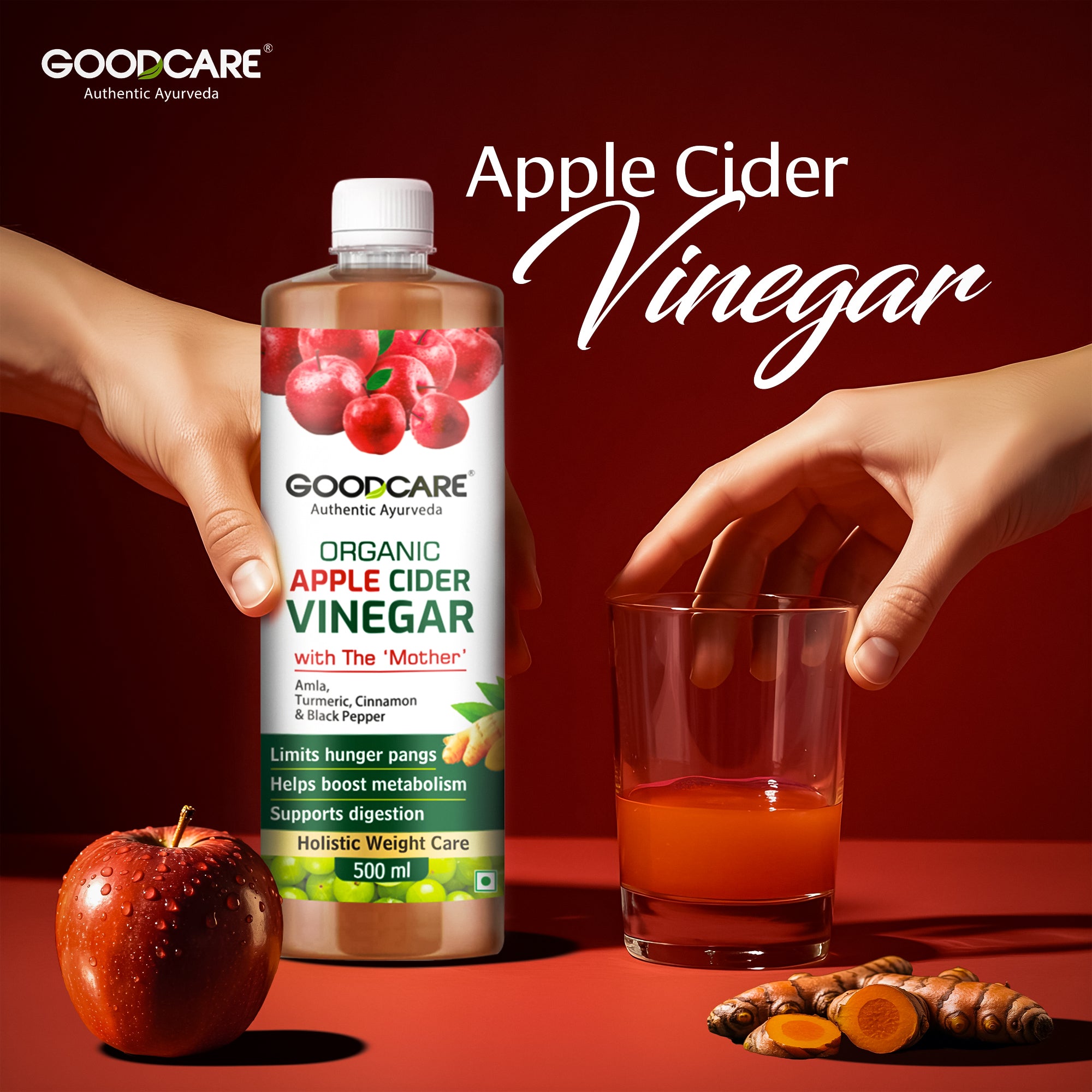 Goodcare Organic Apple Cider Vinegar- 500 ML