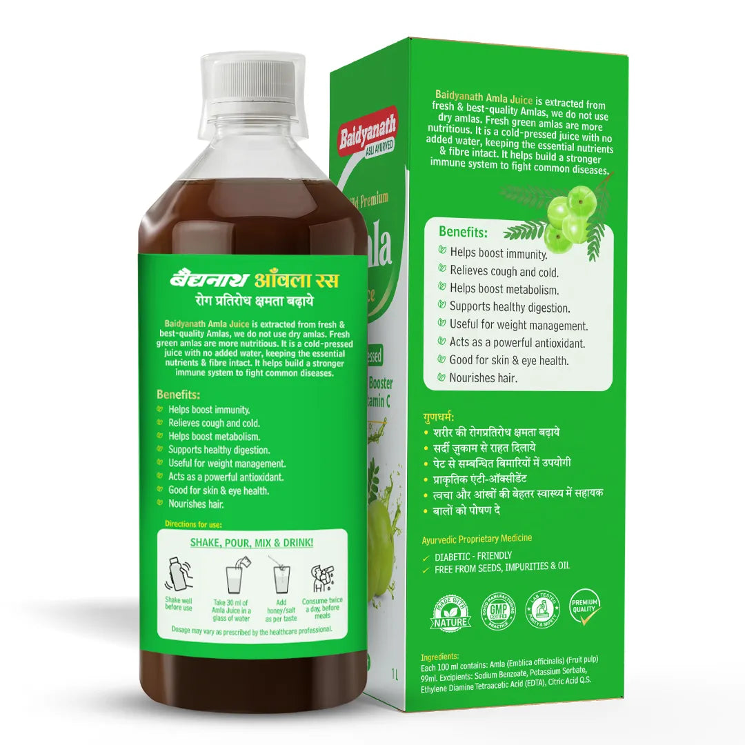 Amla Juice with Vitamin-C and Antioxidants