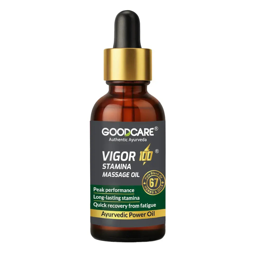 Goodcare Vigor-100 Stamina Massage Oil – Boost Energy, Vitality & Performance - 30 ml