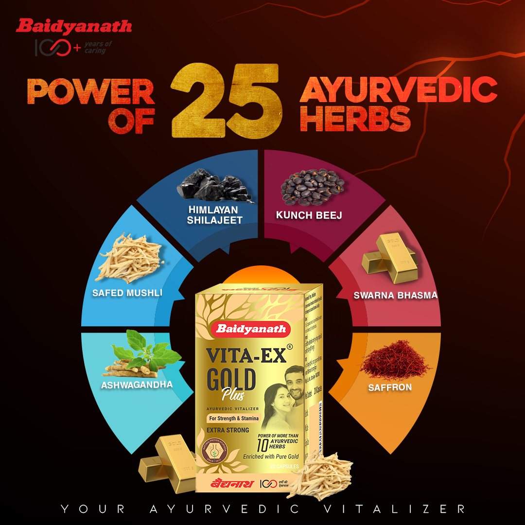 Baidyanath Vita-Ex Gold Plus - 20 Caps - Baidyanath
