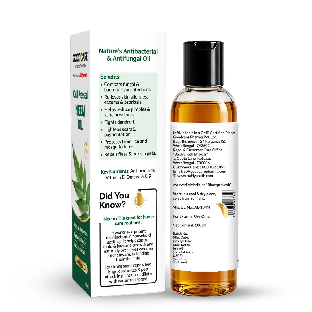 Goodcare Pure Natural Cold Pressed Neem Oil