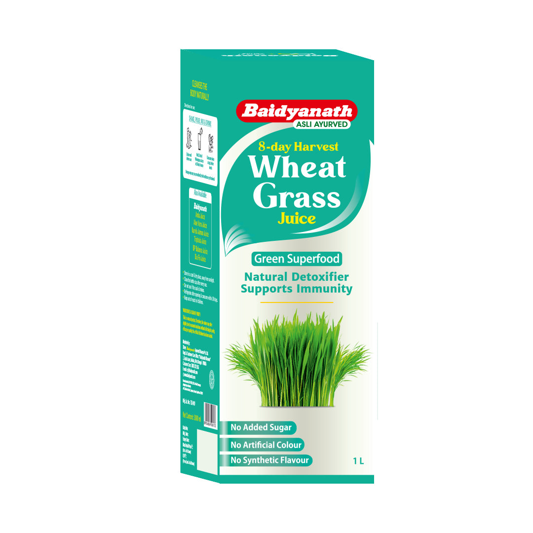 Baidyanath 8 - Day Harvest Wheatgrass Juice 1 Ltr