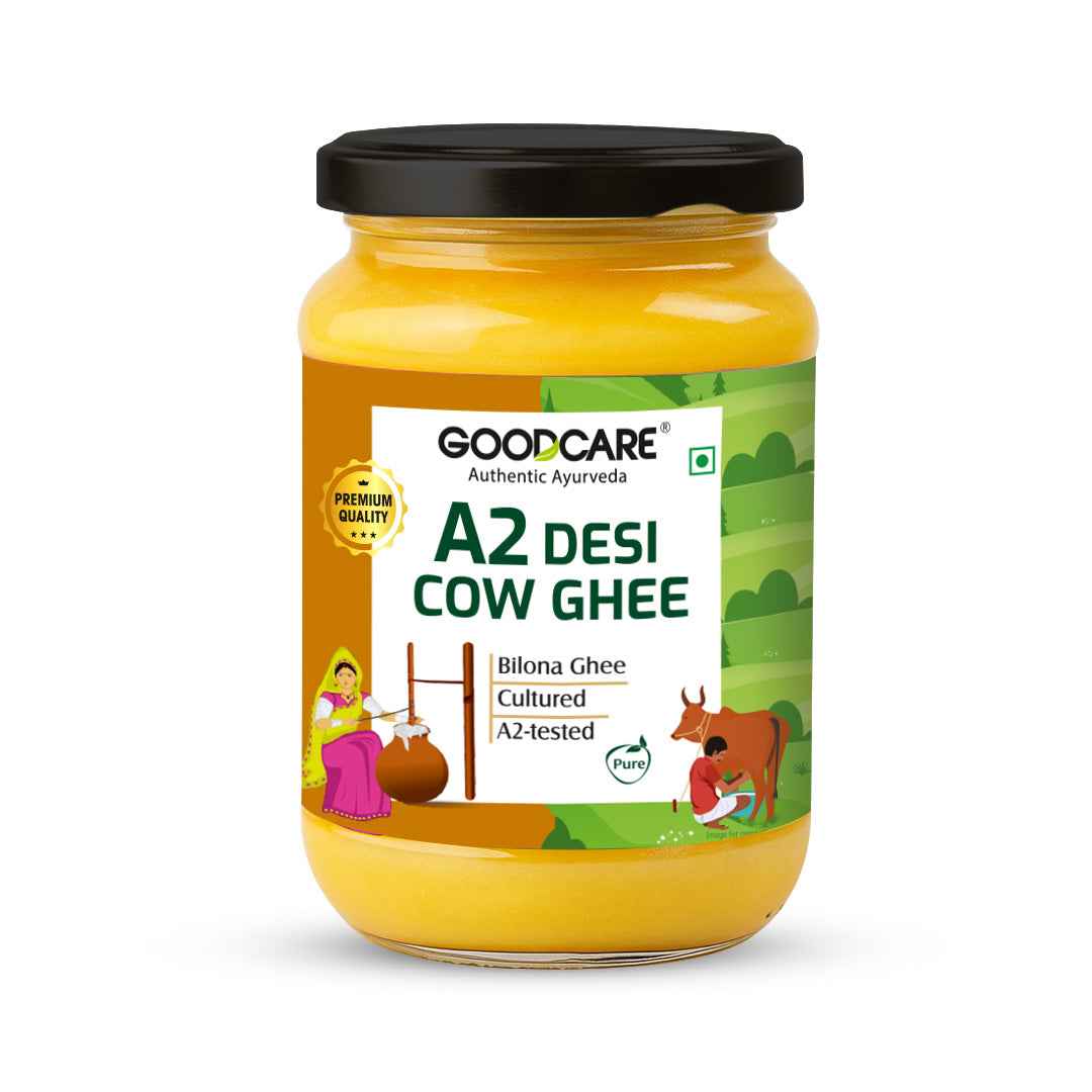 Goodcare A2 Desi Cow Ghee – 500gm Pure Bilona Ghee from Gir Cows