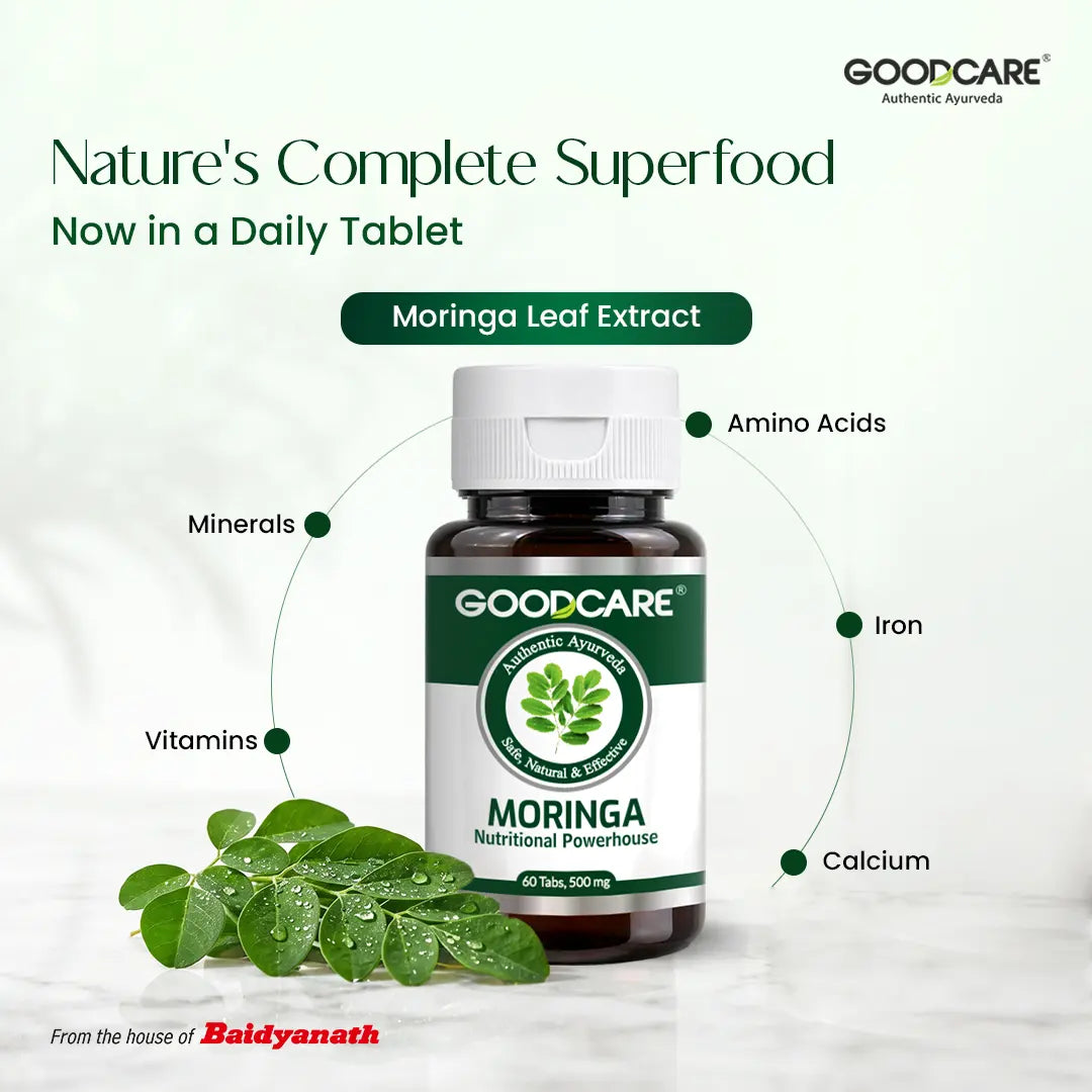 Goodcare Moringa 60 Tablets For Boosting Energy, Immunity and Metabolism