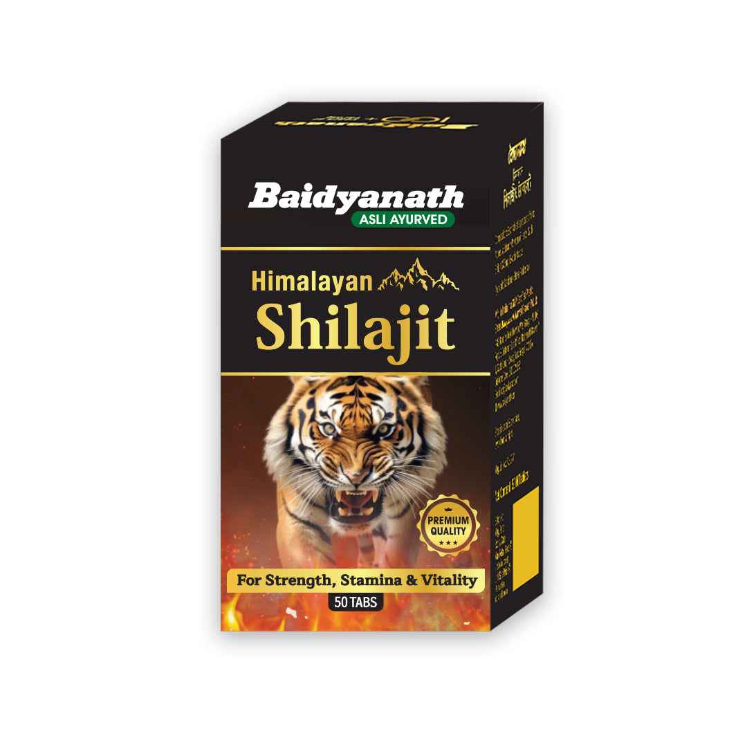 Baidyanath Himalayan Shilajit – Pure Strength & Stamina - 50 Tablets
