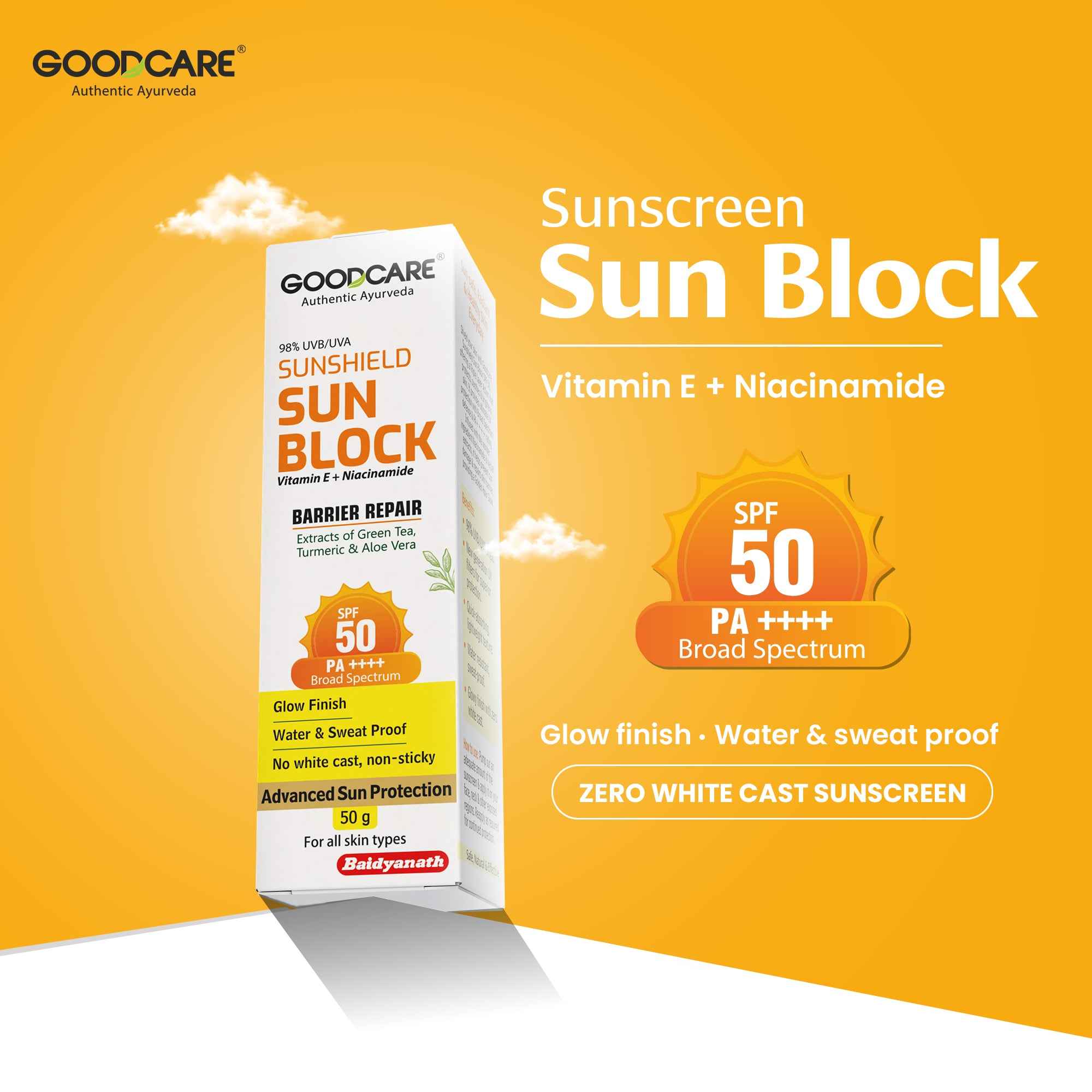 Goodcare Sun Block Sunscreen With SPF 50 PA ++++ (50 gm)