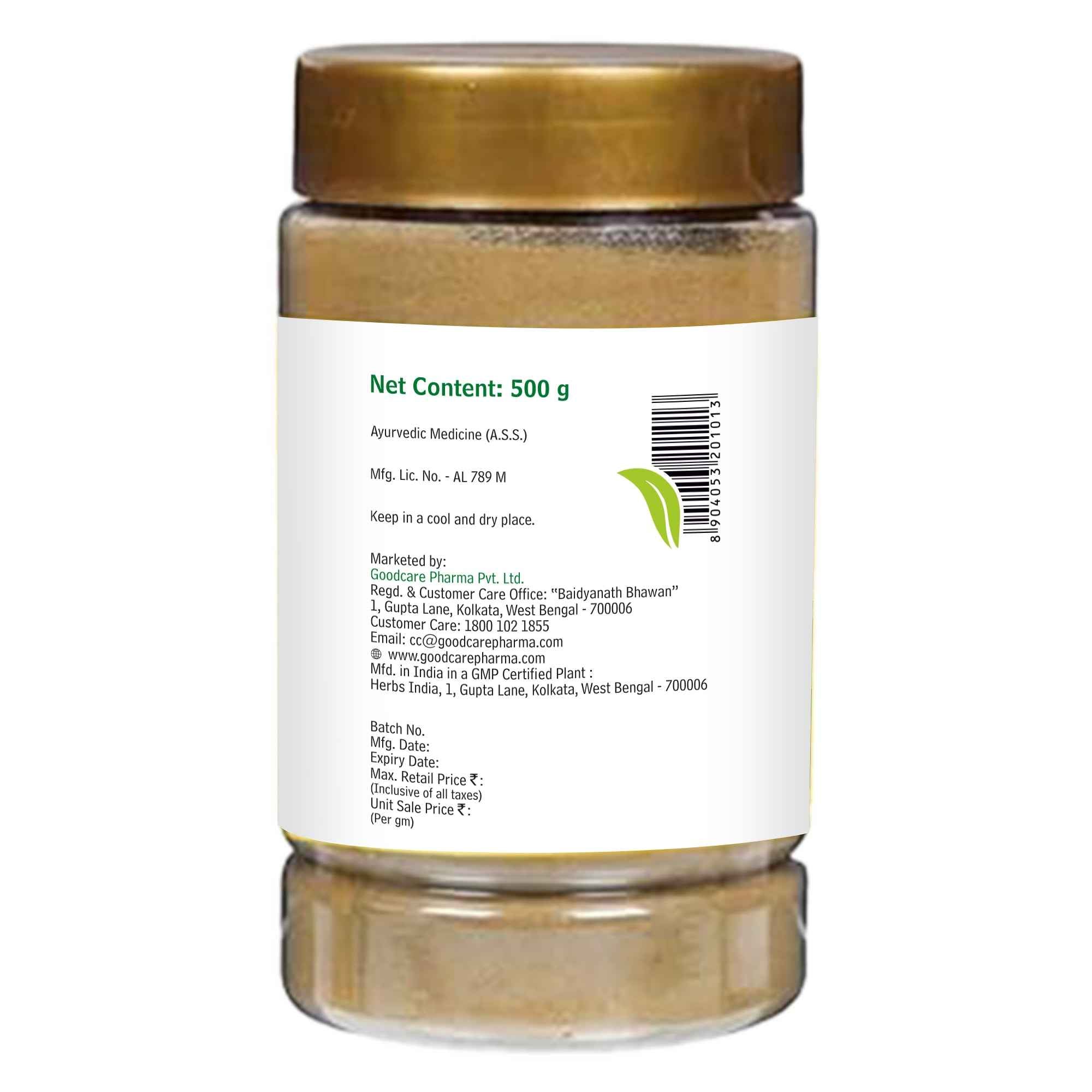 Goodcare Triphala Churna – Ayurvedic Laxative & Detox for Healthy Digestion - 500 Gm