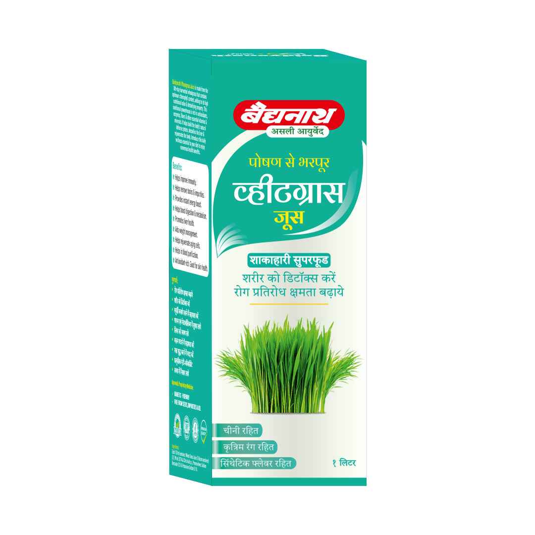 Baidyanath Wheatgrass Juice – Natural Immunity Booster for Daily Energy and Overall Wellness 1 Ltr