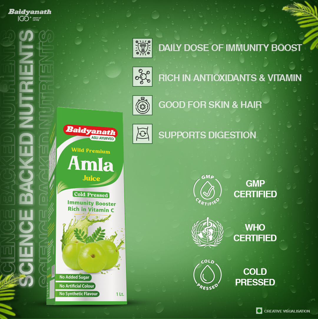 Amla Juice & Kesari Kalp Chyawanprash - 1Kg Combo For overall Wellness and Strength
