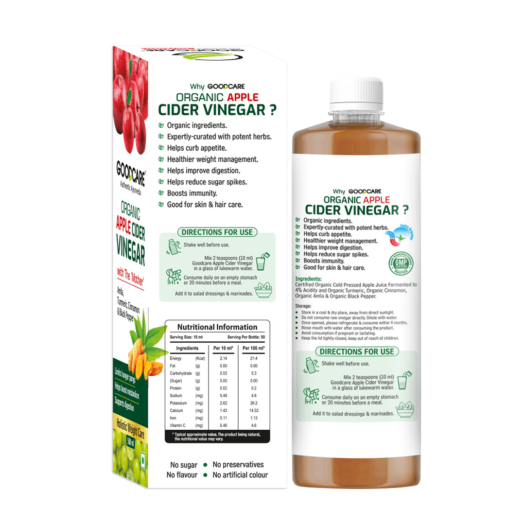 Goodcare Organic Apple Cider Vinegar- 500 ML