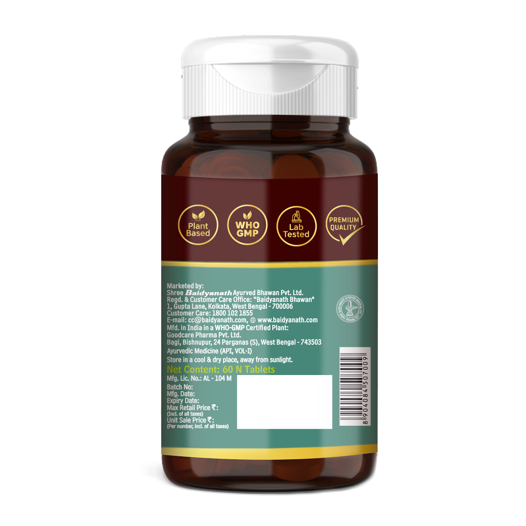 Baidyanath Gokshura 60 Tablets – Ayurvedic Men’s Wellness Support for Strength & Stamina - Baidyanath