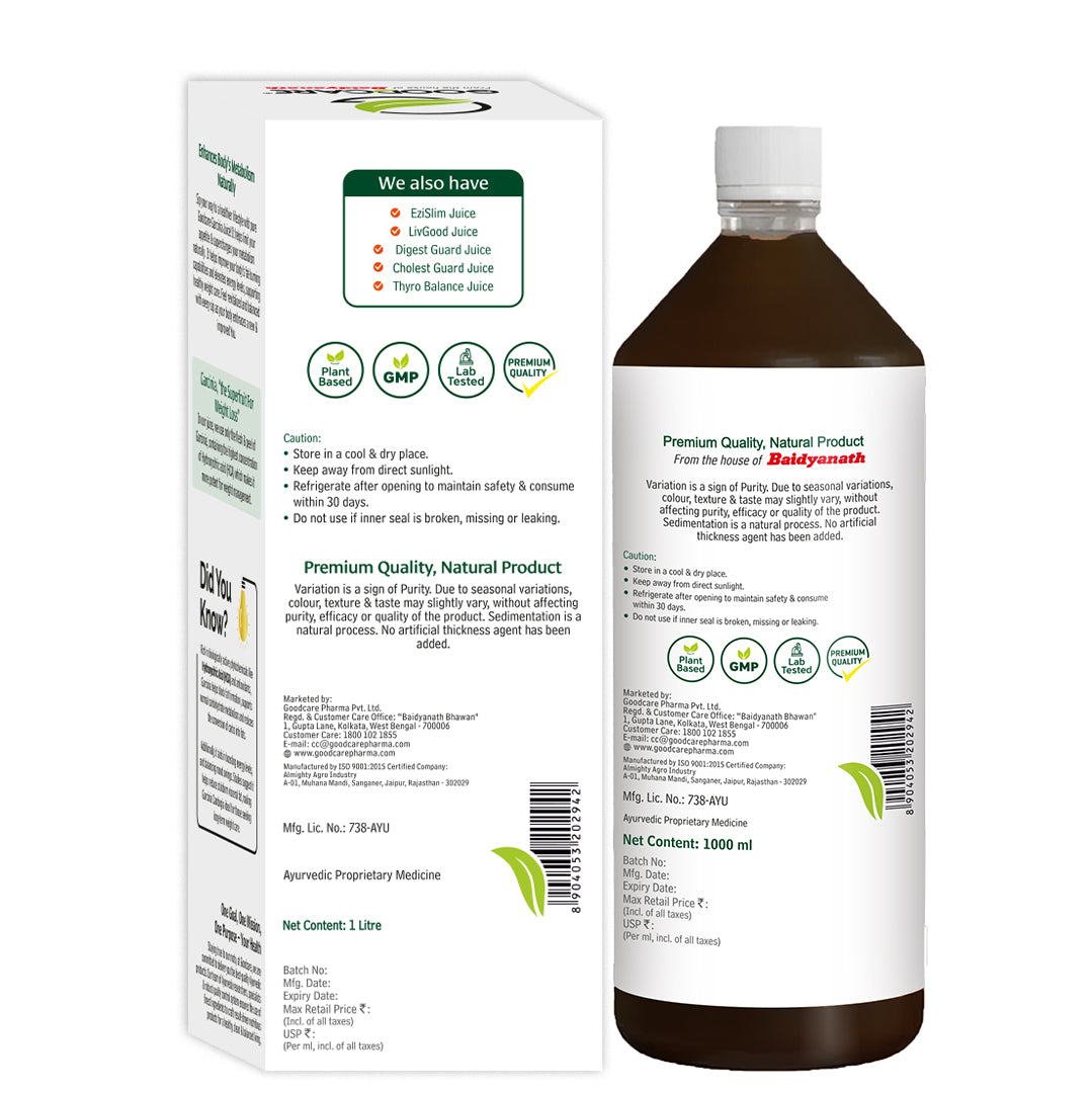Goodcare Garcinia Juice – Natural Weight Management & Appetite Control - 1 L