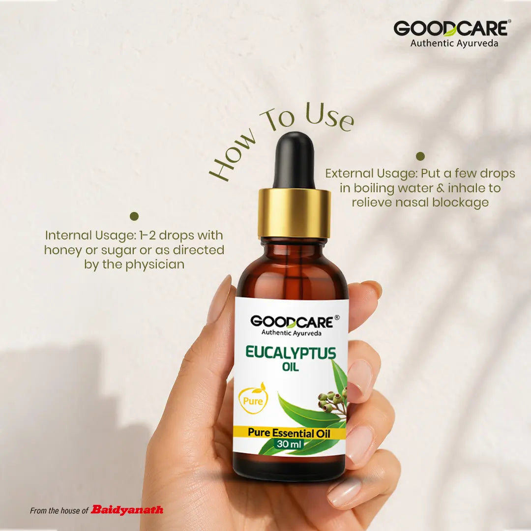 Goodcare Eucalyptus Oil – 30ml Natural Relief for Cough, Skin & Muscle Comfort