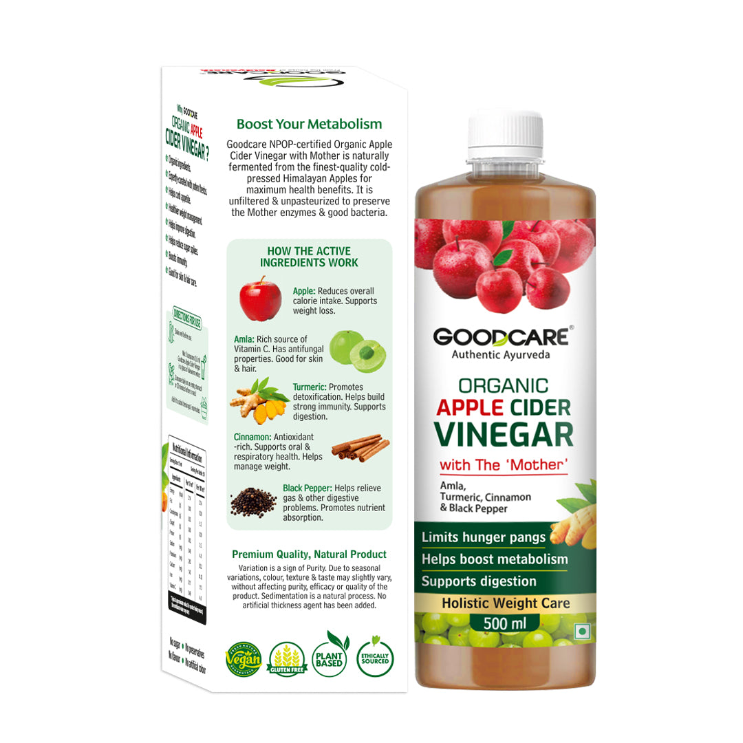 Goodcare Organic Apple Cider Vinegar- 500 ML