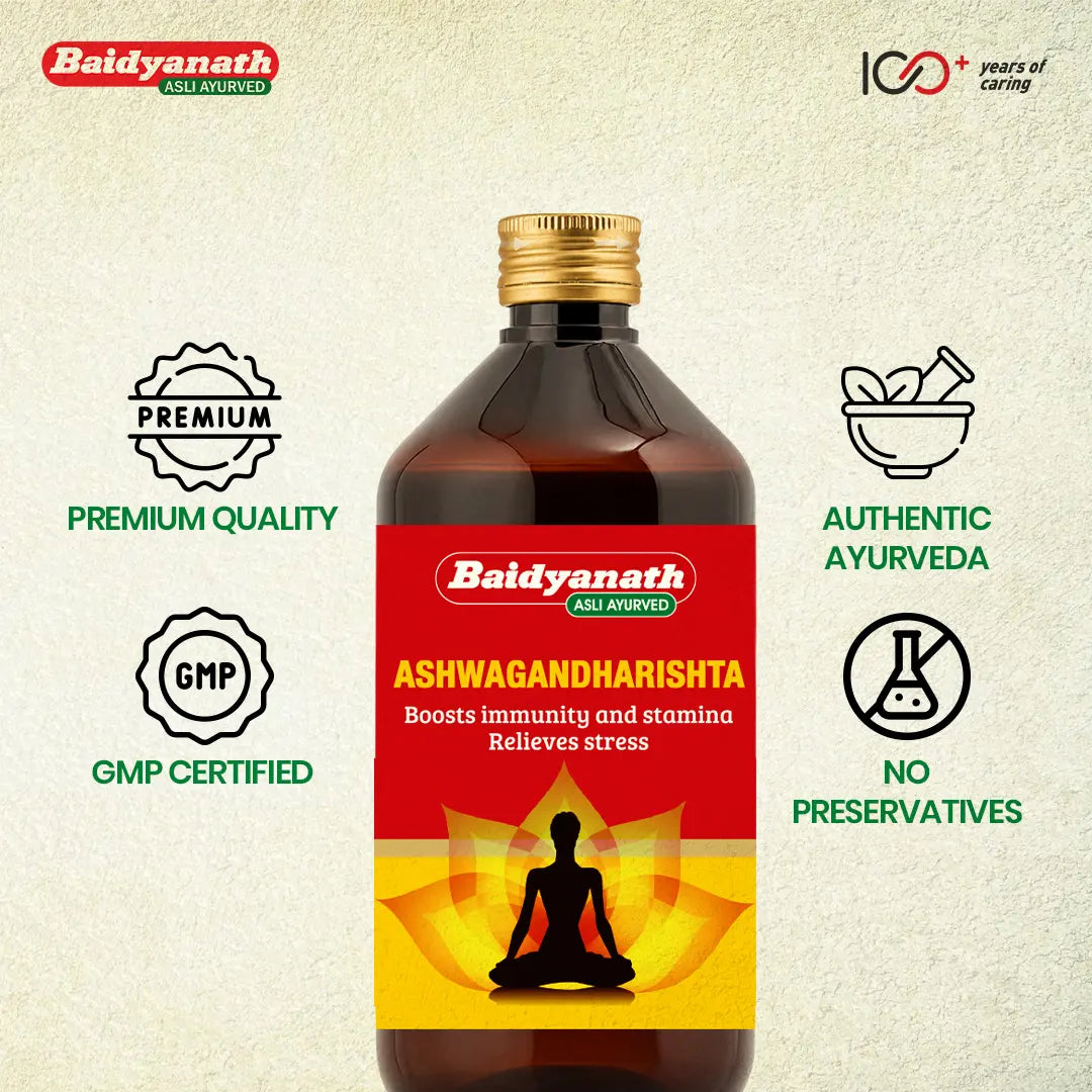Baidyanath Ashwagandharishta Tonic - 450ml