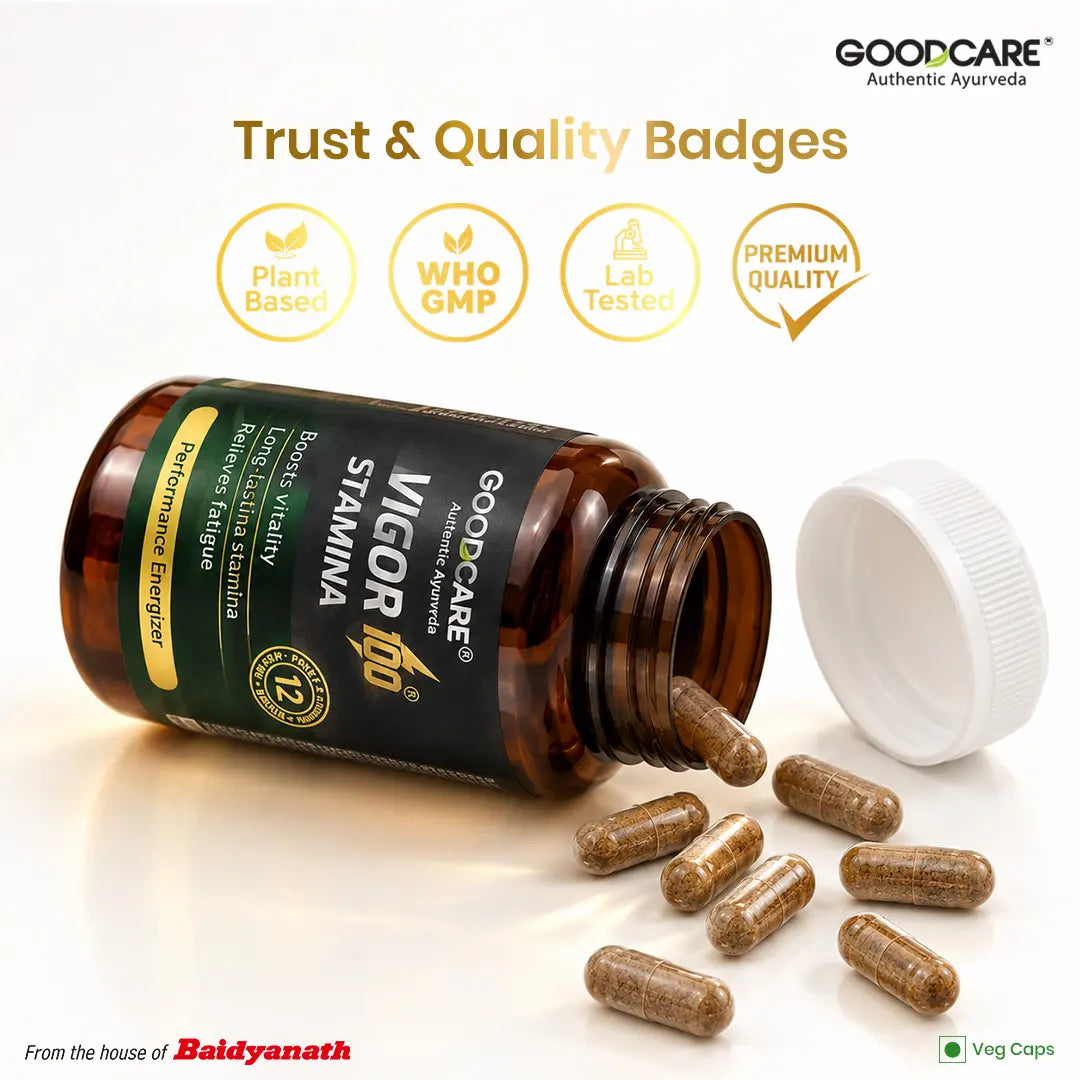 Goodcare Vigor 100 Stamina Capsule For Vitality & Energy - 30 Capsules