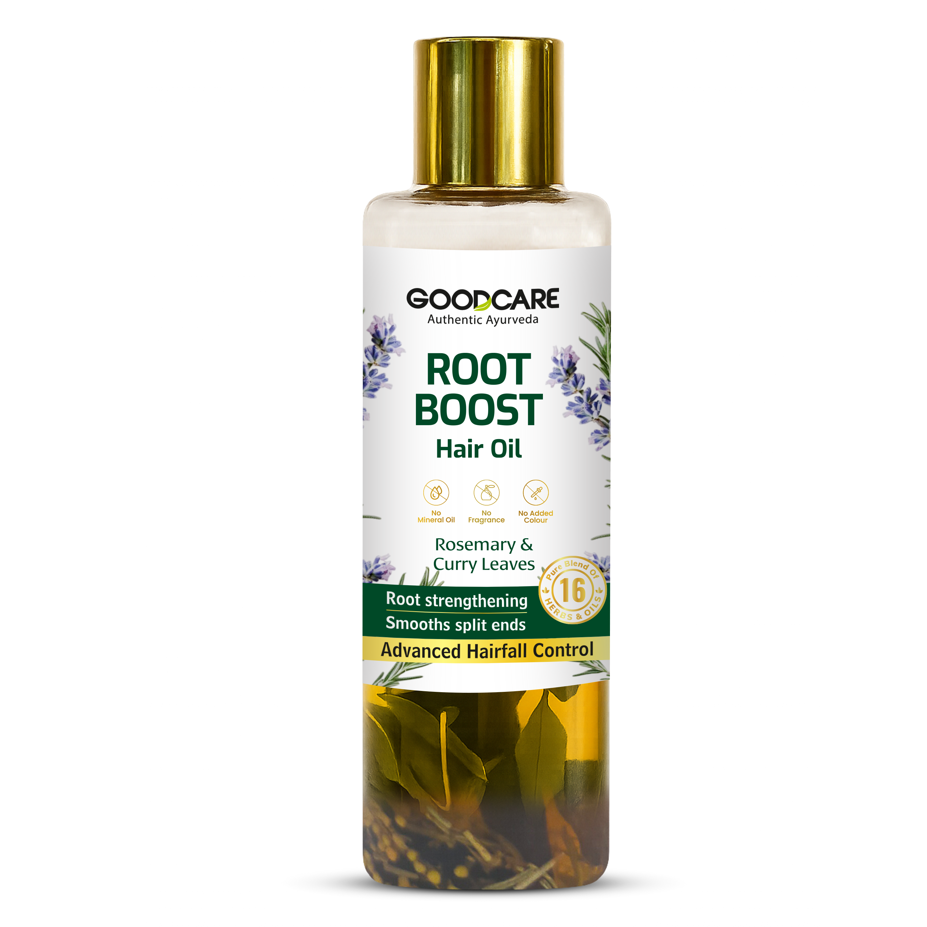 Goodcare Root Boost Hair Oil – Enriched with Rosemary & Curry Leaves, Strengthens Roots, Reduces Hair Fall & Promotes Healthy Growth - 100 ml