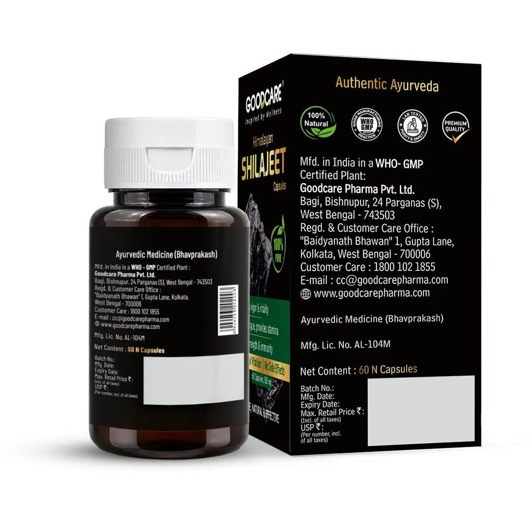 GoodCare Himalayan Shilajeet Capsules - 60 Capsules