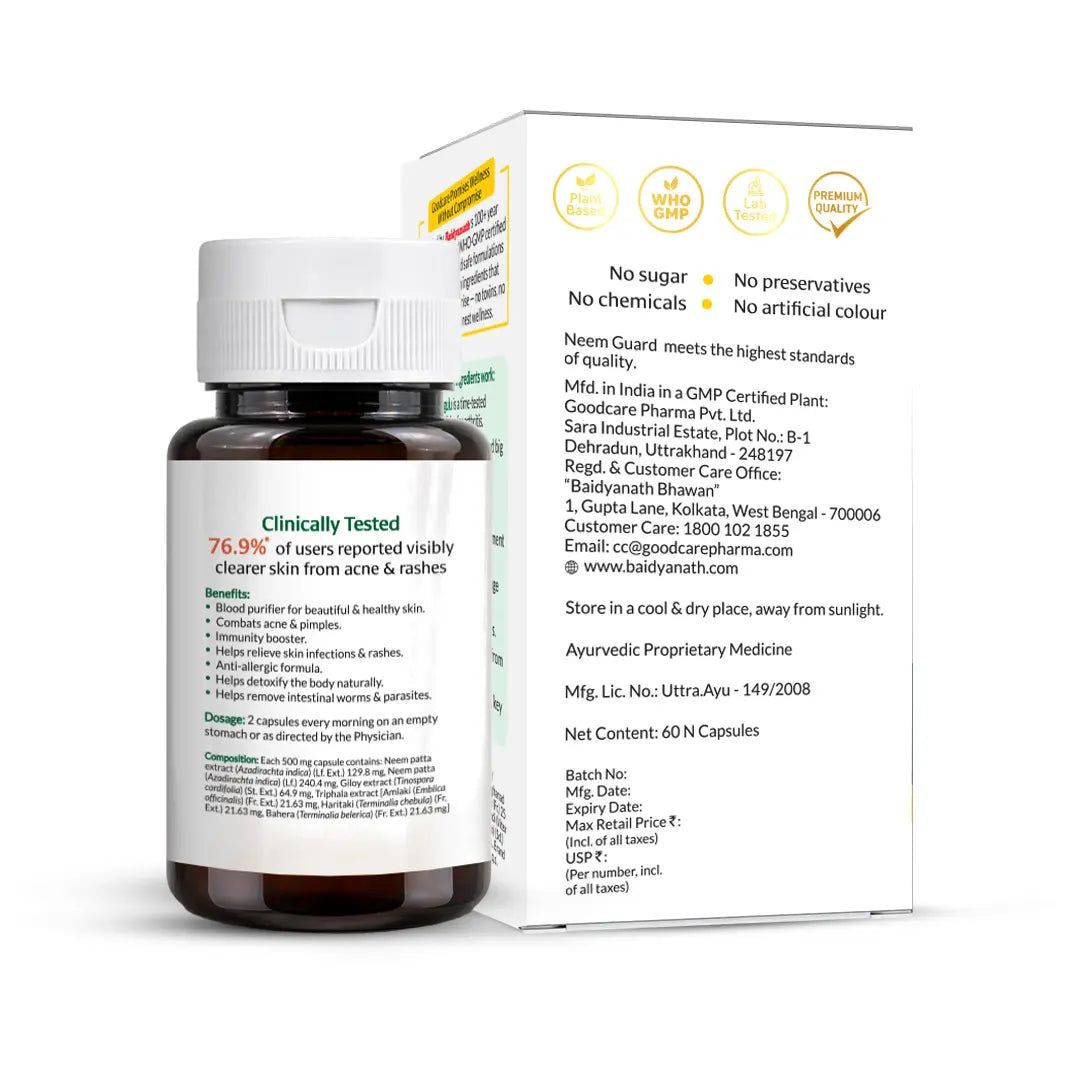 Goodcare Neem Guard 60 Capsules