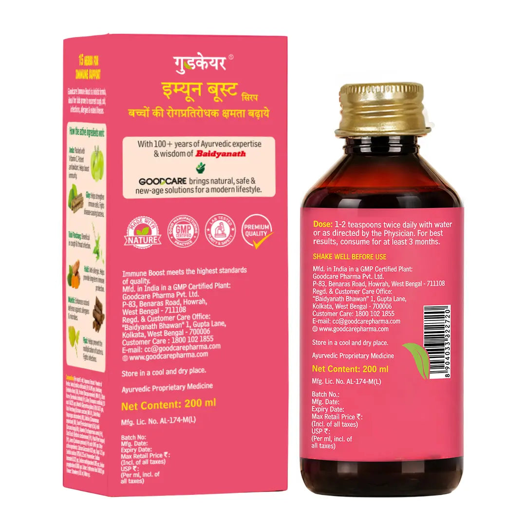 Goodcare Immune Boost Syrup For Kids - 200 ml