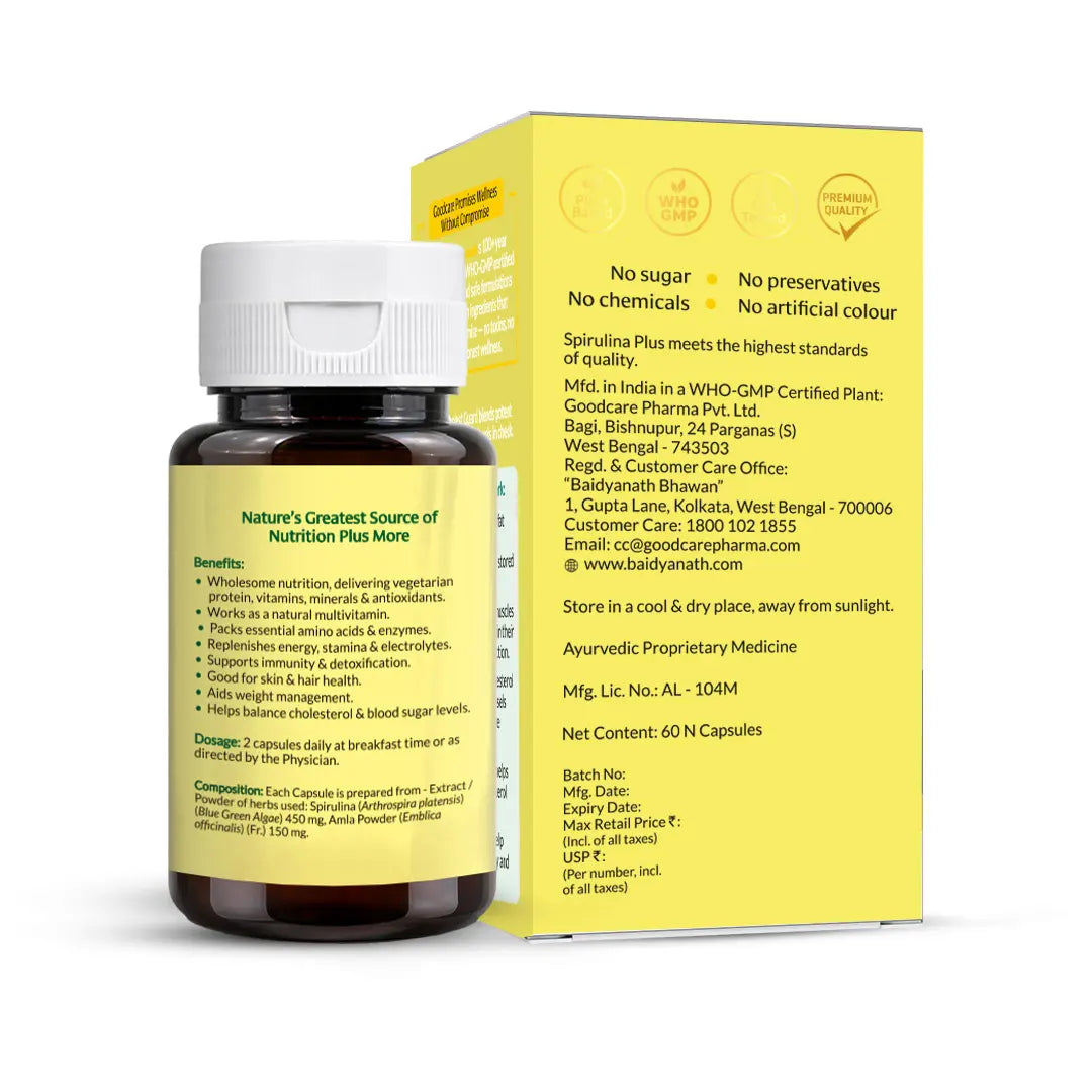 Goodcare Spirulina Plus - 60 Capsules