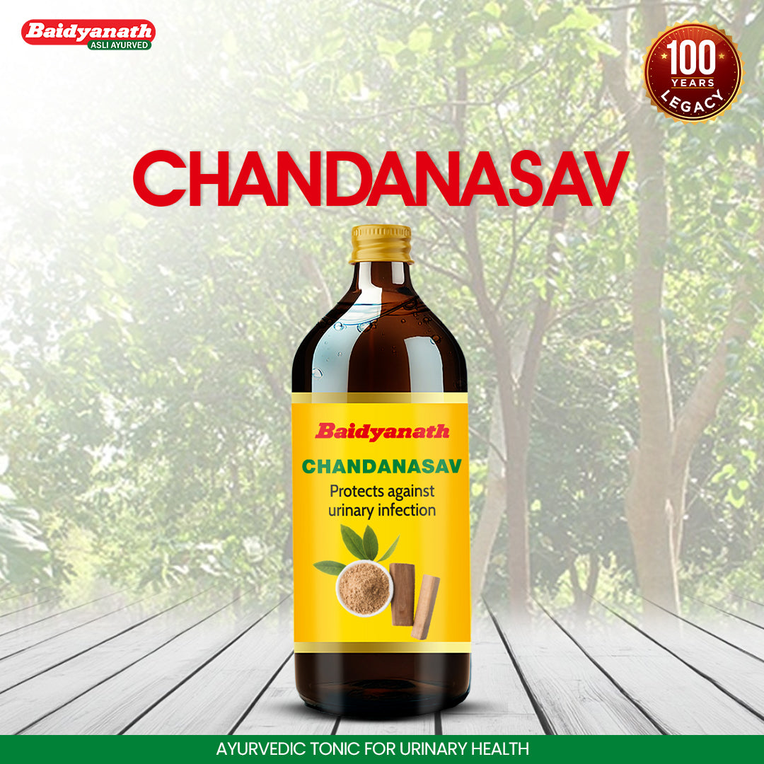 Baidyanath Chandanasav 450 ml | Ayurvedic Urinary Health & Urogenital Support Tonic