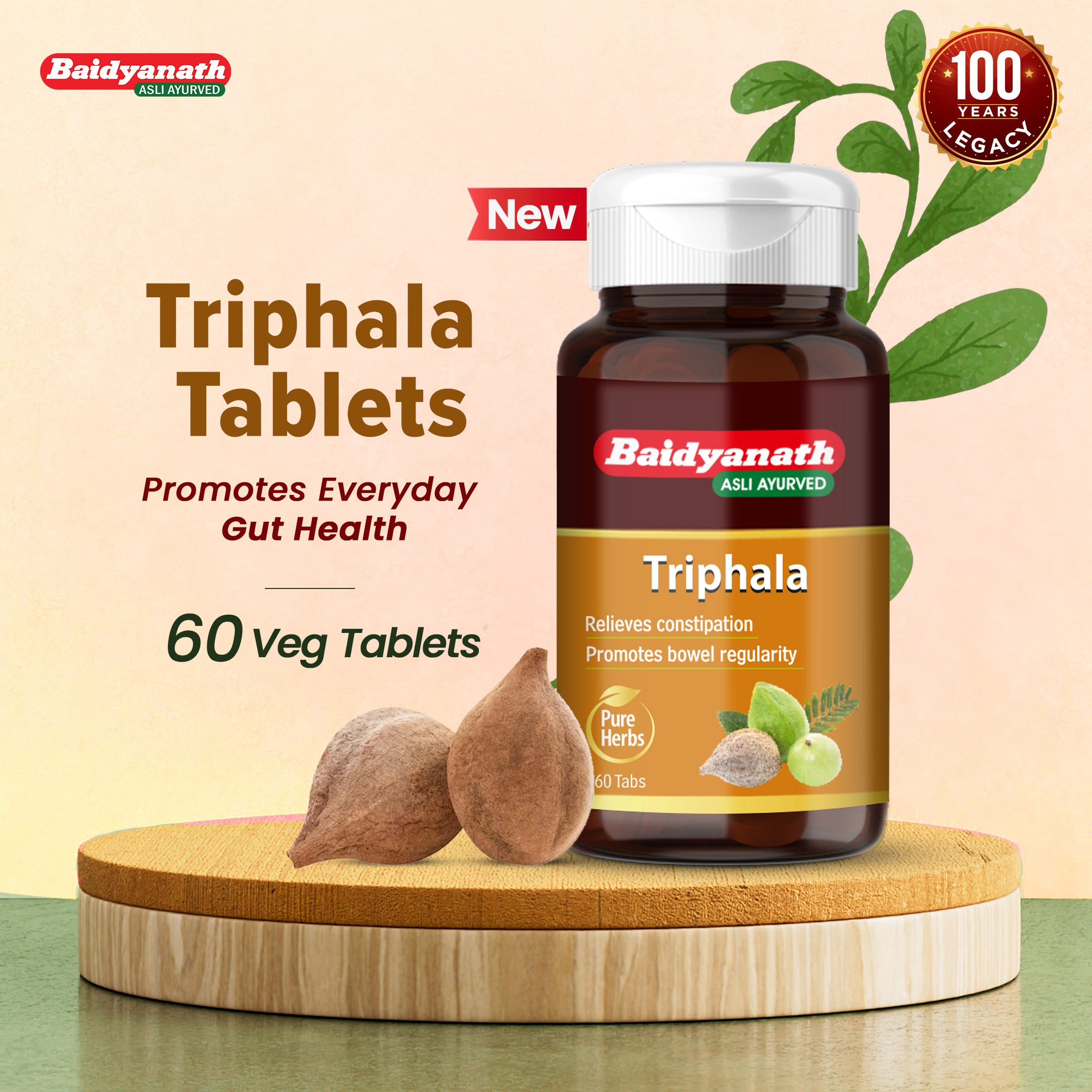 Baidyanath Triphala 60 Tablets For Digestive Support