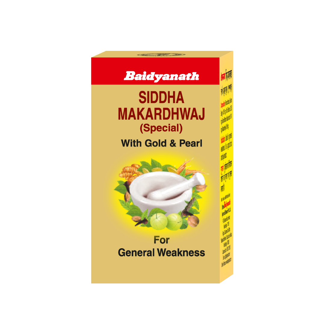 Baidyanath Siddha Makardhwaj Special with Gold & Pearl - 10 tab
