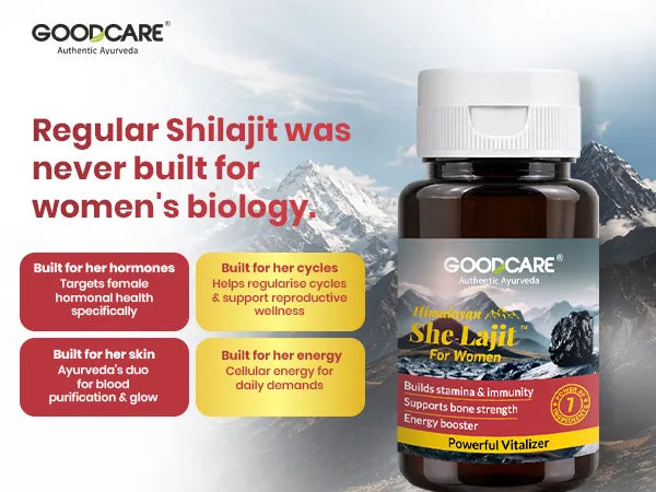Goodcare Himalayan She Lajit - 655mg 60 Capsules for Women